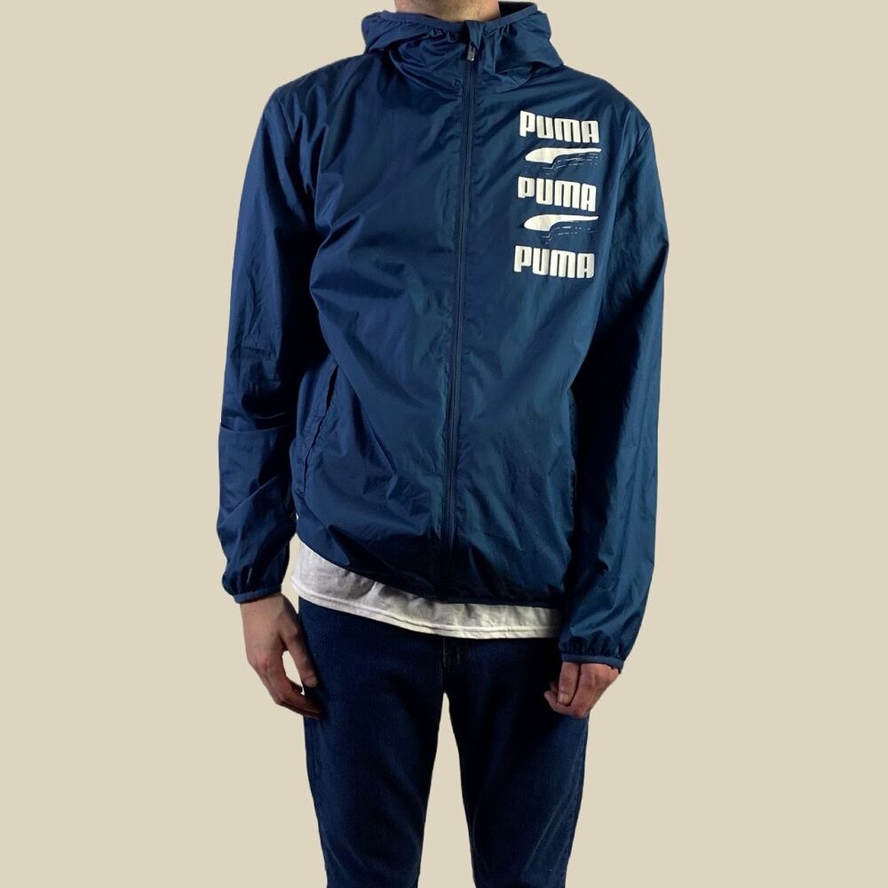 Puma Full Zip Logo Track Windbreaker Hoodie
